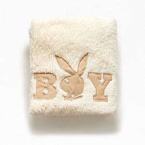 PLAYBOY x PacSun Cream Fleece Blanket